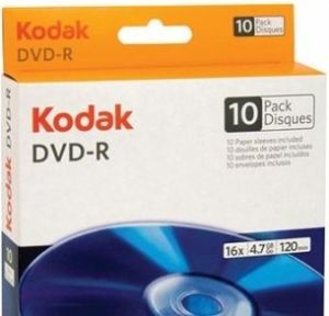 Kodak DVD-R 4.7GB, 16X, 10 sztuk (3936183) 1