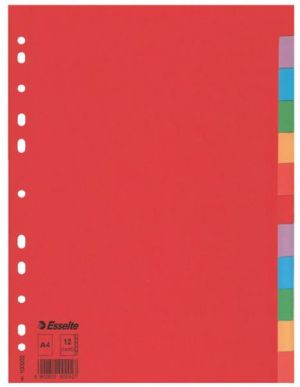 Esselte Przekładki Esselte z kolorowego kartonu. A4 (100202 N) 1