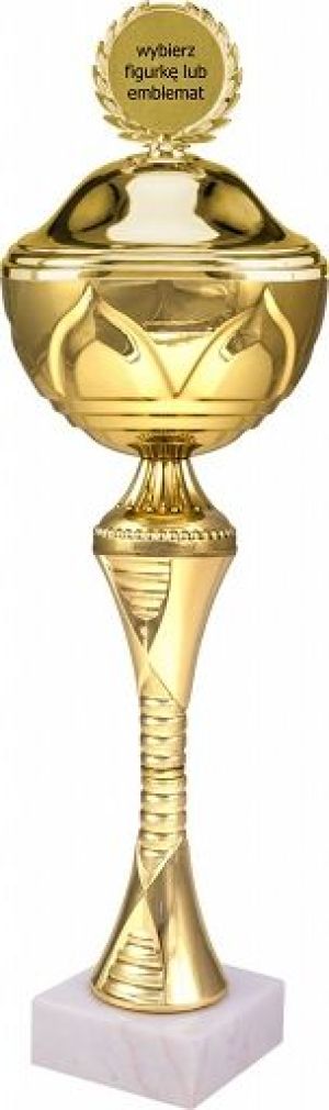 Tryumf Puchar metalowy z przykrywką złoty 8241/GP 1