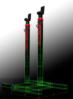KELTON Stojaki na sztangę do wyciskania para HS1 HOME czarne 2