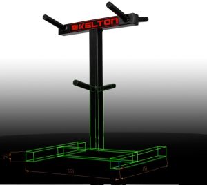 KELTON Stojak na ciężary, choinka mała HS2 HOME czarny 2