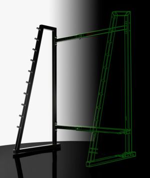 KELTON Stojaki na sztangę do wyciskania ramowe HS4 HOME czarne 3