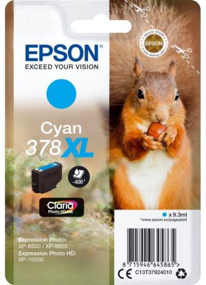 Tusz Epson Oryginalny tusz 378XL, cyan (C13T37924010) 1