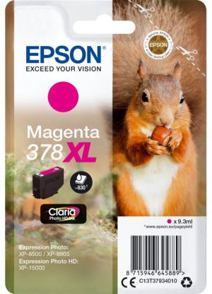 Tusz Epson Oryginalny tusz 378XL, magenta (C13T37934010) 1