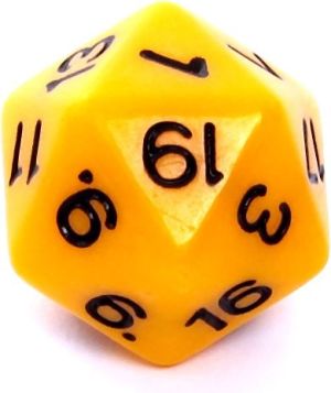 Rebel Komplet kości RPG - Matowe - Żółte 2