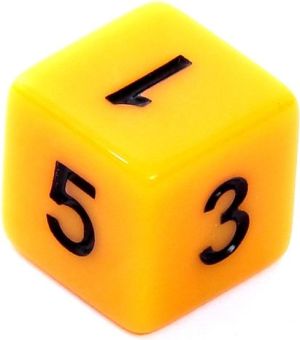 Rebel Komplet kości RPG - Matowe - Żółte 4