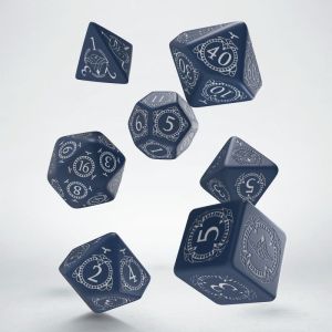 Q-Workshop Komplet Kości - Pathfinder: Hell's Rebels - Niebiesko-biały 1