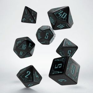 Q-Workshop Komplet Kości - RPG Galaktyczne - Czarno-niebieski 1