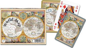 Piatnik Karty 2 talie - World Map (96963) 1