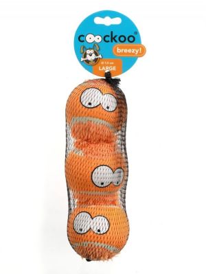 EBI Coockoo Zabawka Piłki Breezy Pomarańczowe M 3szt. 6.3cm 1