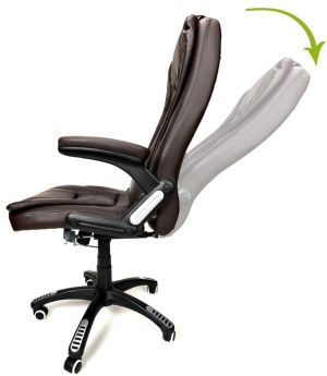 Krzesło biurowe CALVIANO Fotel biurowy MANAGER z masażem - brązowy 10