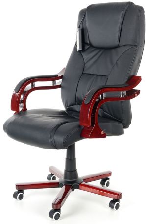 Krzesło biurowe CALVIANO Fotel Biurowy Prezydent z masażem - czarny 11