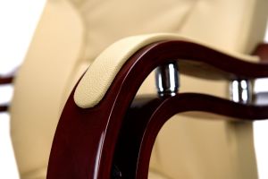 Krzesło biurowe CALVIANO Fotel biurowy Prezydent z masażem beżowy 7