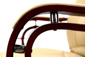 Krzesło biurowe CALVIANO Fotel biurowy Prezydent z masażem beżowy 10