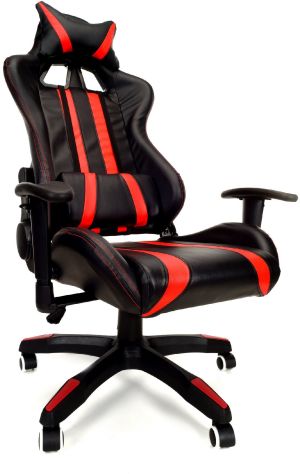 Fotel CALVIANO Gamer czarno-czerwony 14
