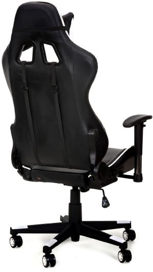 Fotel CALVIANO Gamer czarno-biały 13