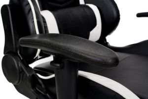 Fotel CALVIANO Gamer czarno-biały 5