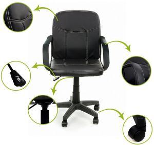 Krzesło biurowe CALVIANO Fotel biurowy MAGNET czarny (75) 5