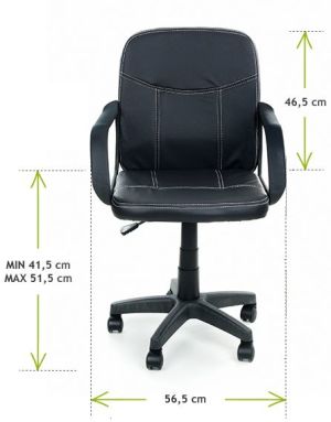 Krzesło biurowe CALVIANO Fotel biurowy MAGNET czarny (75) 6