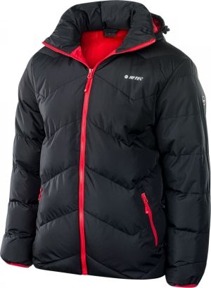 Kurtka męska Hi-Tec Kurtka puchowa męska Socho Anthracite/High Risk Red r. M 3