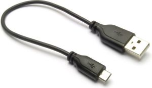 Kabel USB G&BL USB-A - microUSB 0.2 m Czarny (7121) 1