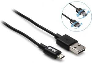 Kabel USB G&BL Micro USB, Easy USB, 2m, czarny (7119) 1