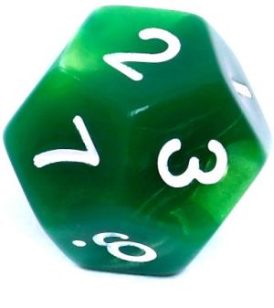 Rebel Komplet kości REBEL RPG - Dwukolorowe - Zielono-żółte (106471) 9