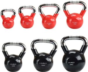 Kettlebell HMS KTC08 gumowany 8 kg 3