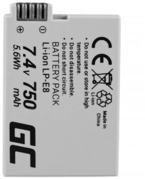 Akumulator Green Cell LP-E8 do aparatów Canon (CB41) 1