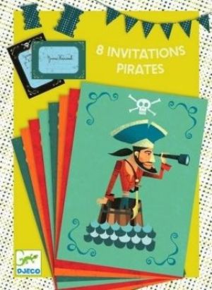 Djeco Zaproszenia urodzinowe Piraci 1