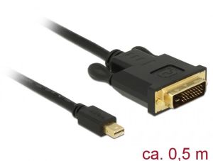 Kabel Delock DisplayPort Mini - DVI-D 0.5m czarny (83987) 1
