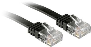 Lindy Patchcord płaski Cat6, 5m, czarny (47524) 1