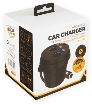Ładowarka Whitenergy 2x USB-A 3.1 A  (10421) 3