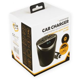 Ładowarka Whitenergy Uniwersalna ładowarka samochodowa 12-24V (10420) 4