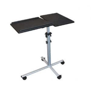 Techly mobilny stolik pod projektor i notebook z dwoma półkami czarny (101485) 5