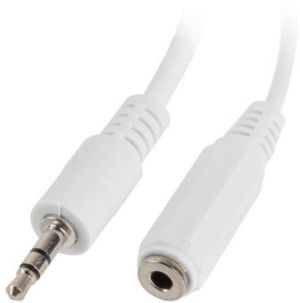 Kabel Lanberg Jack 3.5mm - Jack 3.5mm x2 0.1m biały (AD-0024-W) 2