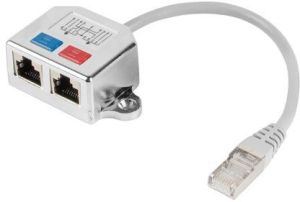 Lanberg rozdzielacz Lan RJ45 - 2x RJ45 FTP (AD-0026-S) 2
