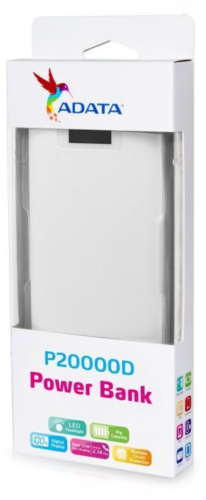 Powerbank ADATA AP20000D 20000 mAh Biały 2