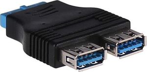 Akyga Adapter 2 x USB 3.0 - 19-pin (AK-CA-58) 2
