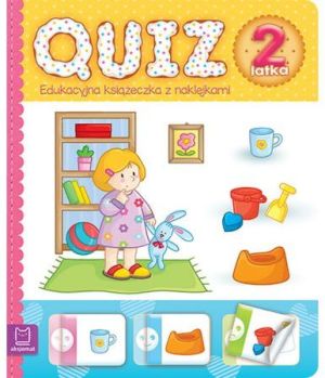 Quiz 2-latka. Edukacyjna książeczka z naklejkami 1