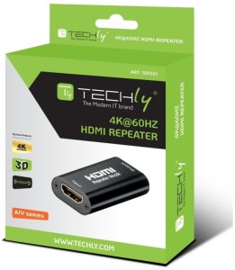 System przekazu sygnału AV Techly Wzmacniacz Extender Sygnału 4K HDMI do 40m (100501) 4