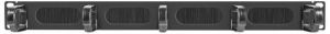 Lanberg Organizer kabli 19'' 1U Panel szczotkowany Typ B czarny (AK-1203-B) 3
