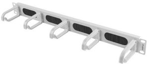 Lanberg Organizer kabli 19'' 1U Panel szczotkowany Typ B szary (AK-1203-S) 3