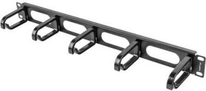 Lanberg Organizer kabli 19'' 1U Typ B czarny (AK-1205-B) 2