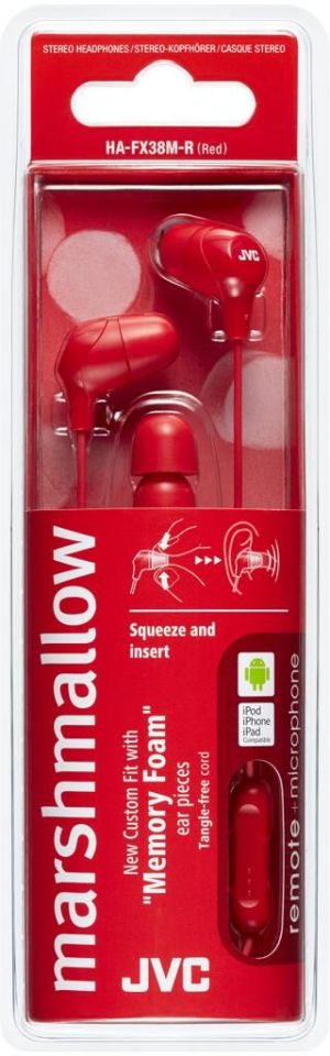 Słuchawki JVC HA-FX38M (HA-FX38MRE) 2