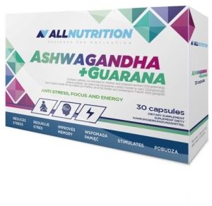 ALLNUTRITION Ashwagandha 300mg + Guarana 30 kaspułek 1