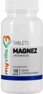 MYVITA Magnez + B6 450mg 100 tabletek 1