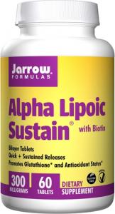 Jarrow Kwas Alfa-Liponowy Sustain 300 Mg + Biotyna - 60 tabletek 1