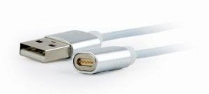 Kabel USB Gembird USB-A - USB-C + microUSB + Lightning 1 m Srebrny (CC-USB2-AMLM31-1M) 2