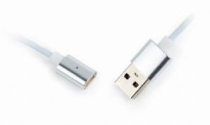Kabel USB Gembird USB-A - USB-C + microUSB + Lightning 1 m Srebrny (CC-USB2-AMLM31-1M) 3